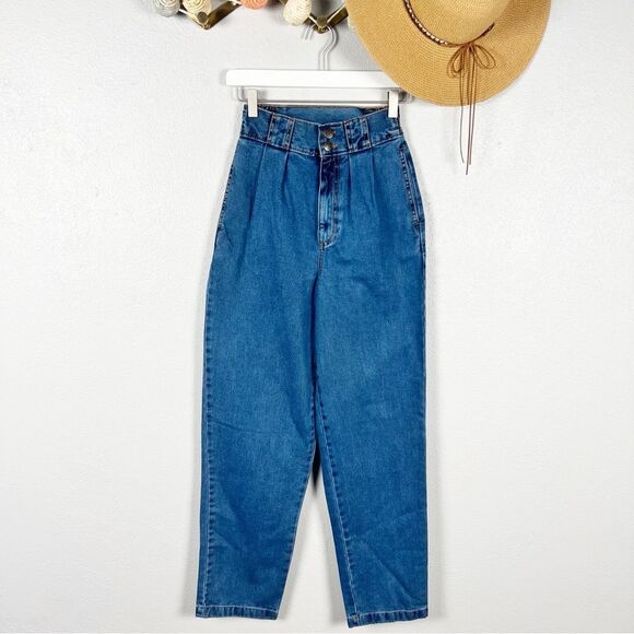 NWT Lucy & Yak Addison Jeans High Waisted Tapered Organic Cotton Jeans Size 24 - Picture 3 of 9